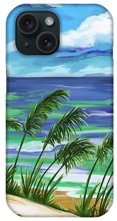 Names In The Sand iPhone Case featuring the painting NamesInTheSand by Tim Gilliland