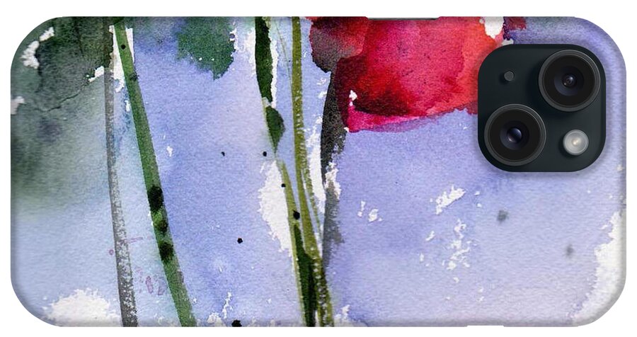 Rose iPhone Case featuring the painting Nancy Jane's Rose by Anne Duke