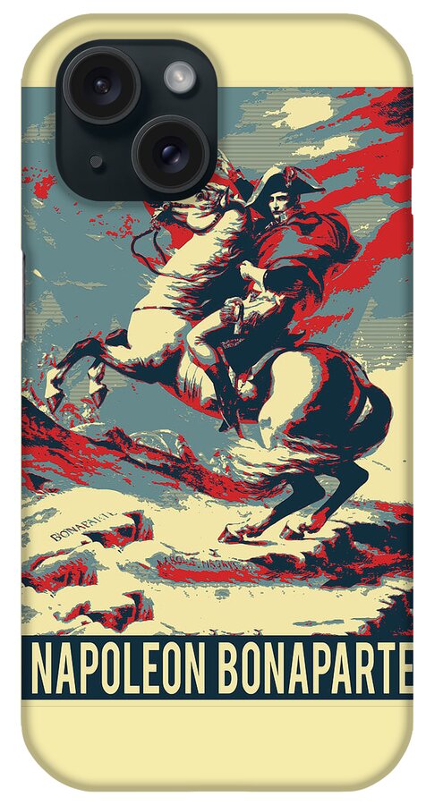 'napoleon Bonaparte' Collection By Serge Averbukh iPhone Case featuring the digital art Napoleon Crossing the Alps - Napoleon at the Saint-Bernard Pass Revisited by Serge Averbukh