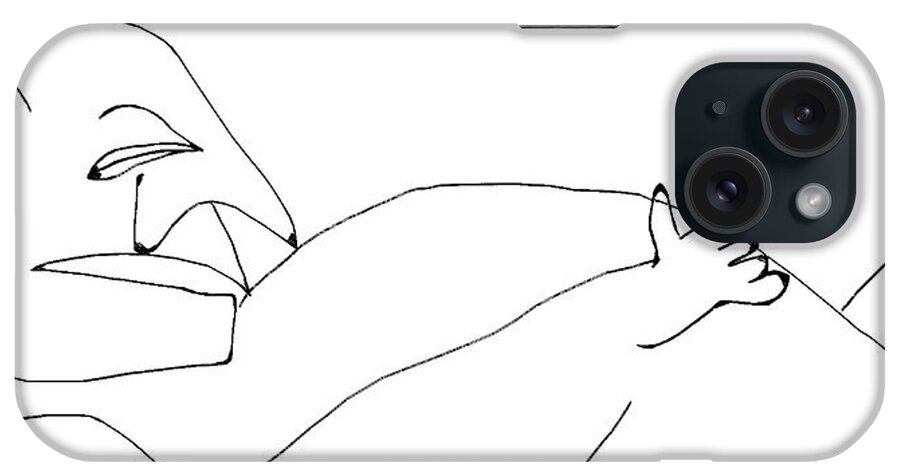  iPhone Case featuring the digital art Napping by Doug Duffey