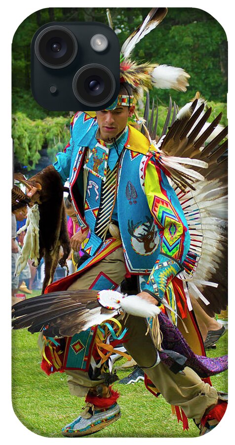 Native American iPhone Case featuring the photograph Native American Dancer by David Freuthal
