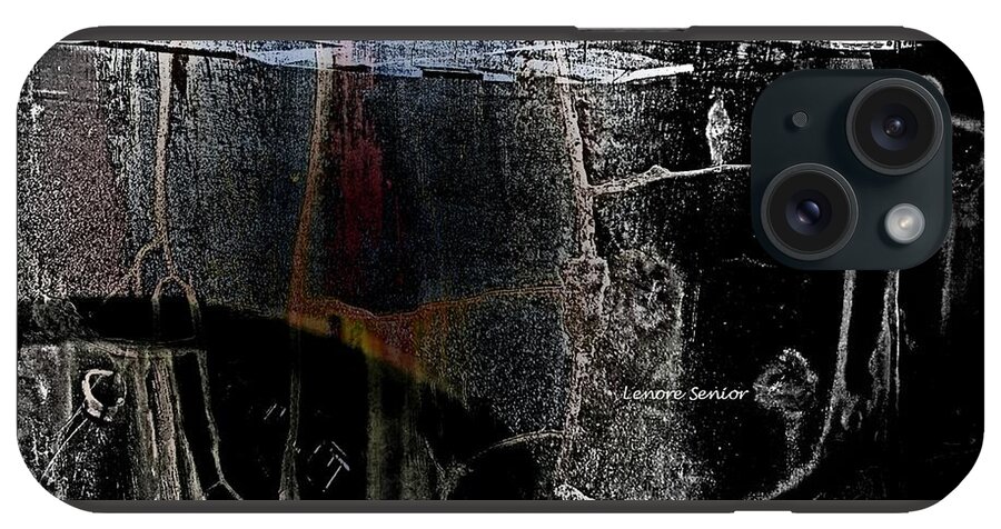 Abstract iPhone Case featuring the photograph Native Pictograph by Lenore Senior