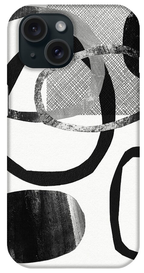 Abstract iPhone Case featuring the mixed media Natural Balance 2- Abstract Art by Linda Woods by Linda Woods