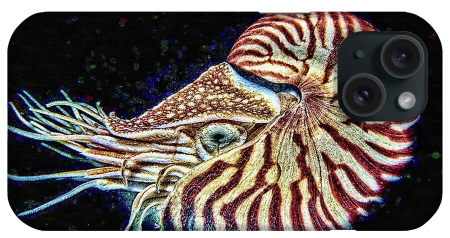 Nautilus iPhone Case featuring the painting Nautilus by Olga Hamilton