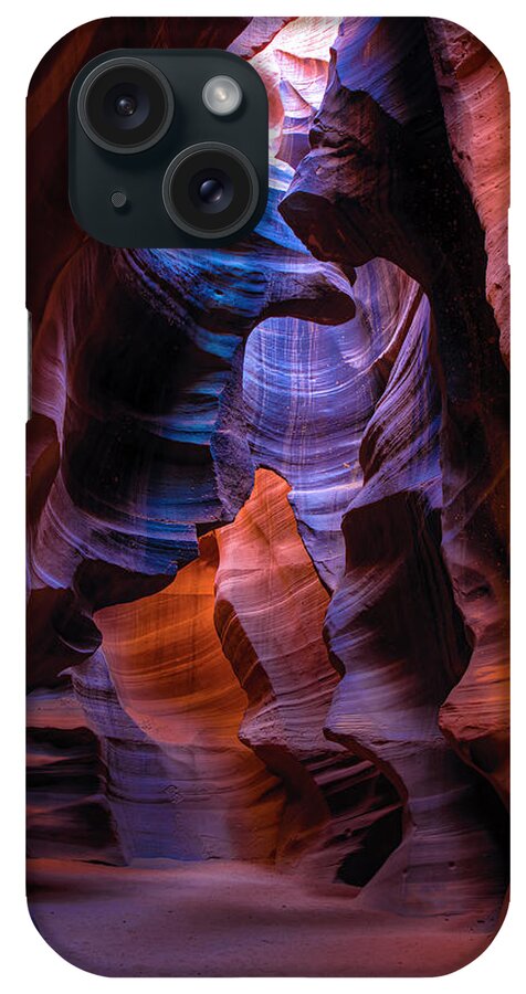 Antelope Canyon iPhone Case featuring the photograph Navajo Curtains by Peter Kennett