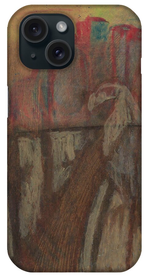 Sketch iPhone Case featuring the drawing Nb1 P55 by Edgeworth Johnstone