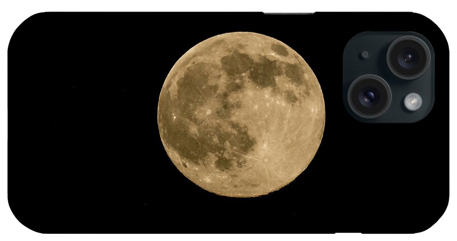 Full Moon iPhone Case featuring the photograph Near Full Moon, Strawberry Moon by Kenneth Cole
