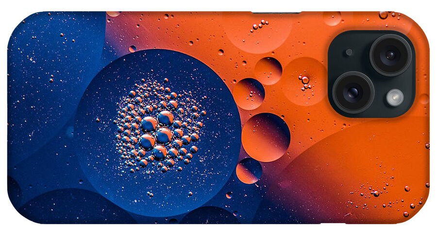 Oil And Water Image Macro Closeup Abstract Space Bruce Pritchett Photography iPhone Case featuring the photograph Nebula by Bruce Pritchett