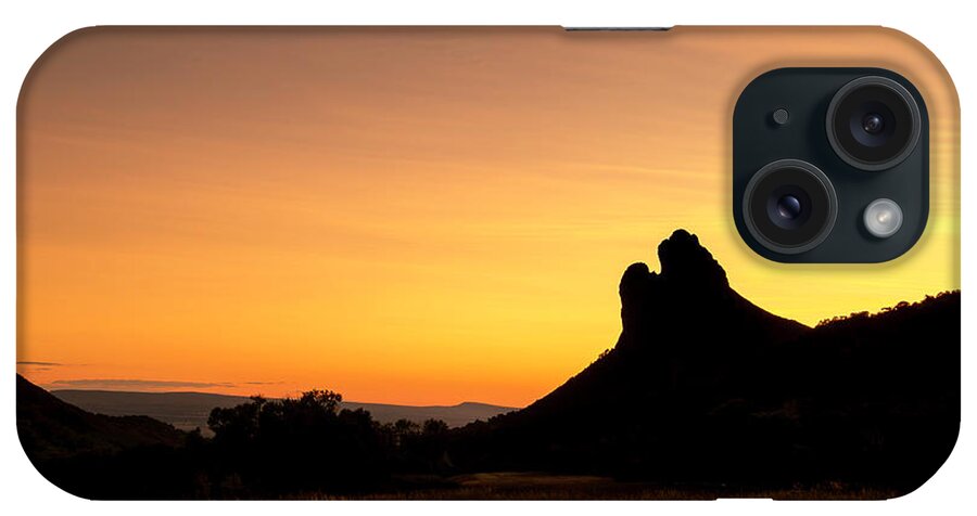 Sunset iPhone Case featuring the photograph Needle Rock by Angela Moyer