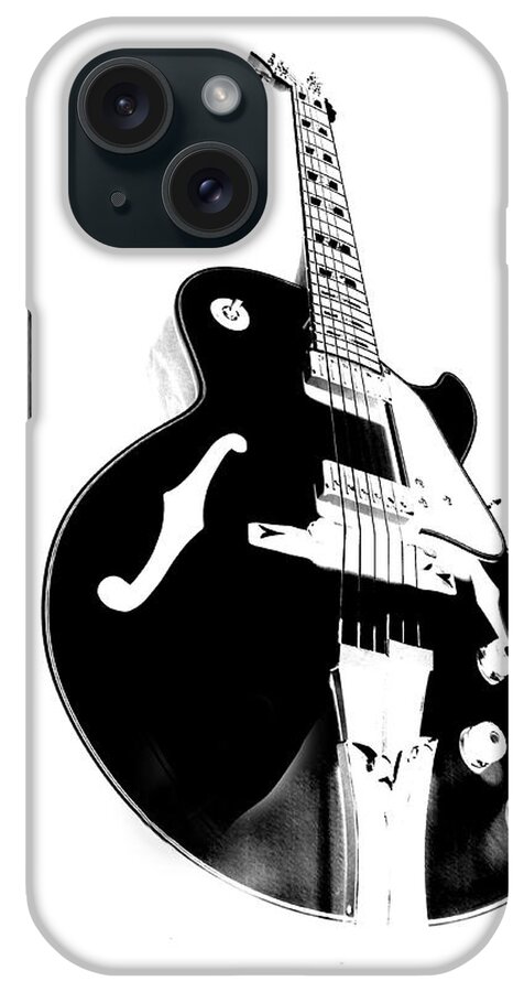 Guitar iPhone Case featuring the photograph Negative Space by Donna Blackhall