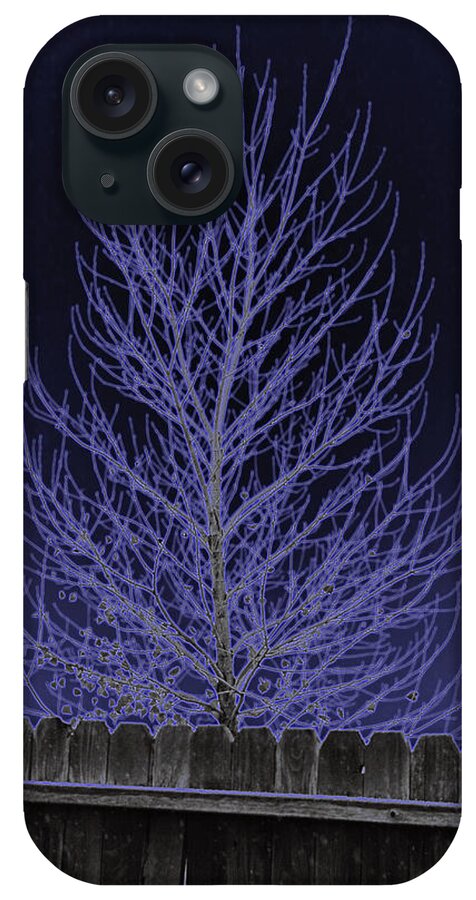 Neon iPhone Case featuring the photograph Neon Tree by Charles Benavidez