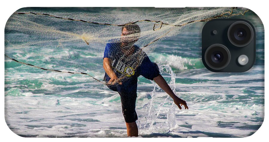 Net Fishing iPhone Case featuring the photograph Net Fishing by Roger Mullenhour