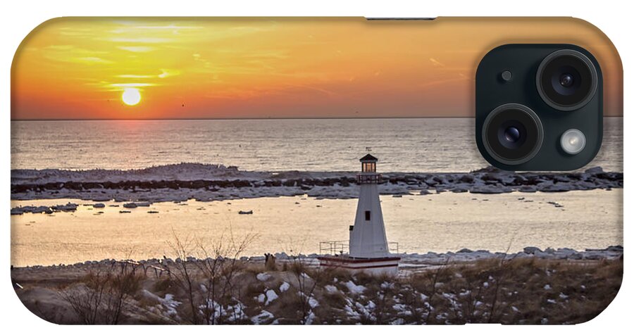 Sunset iPhone Case featuring the photograph New Buffalo Sunset by Tammy Chesney