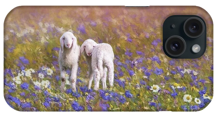 Spring iPhone Case featuring the digital art New Life by Eva Lechner