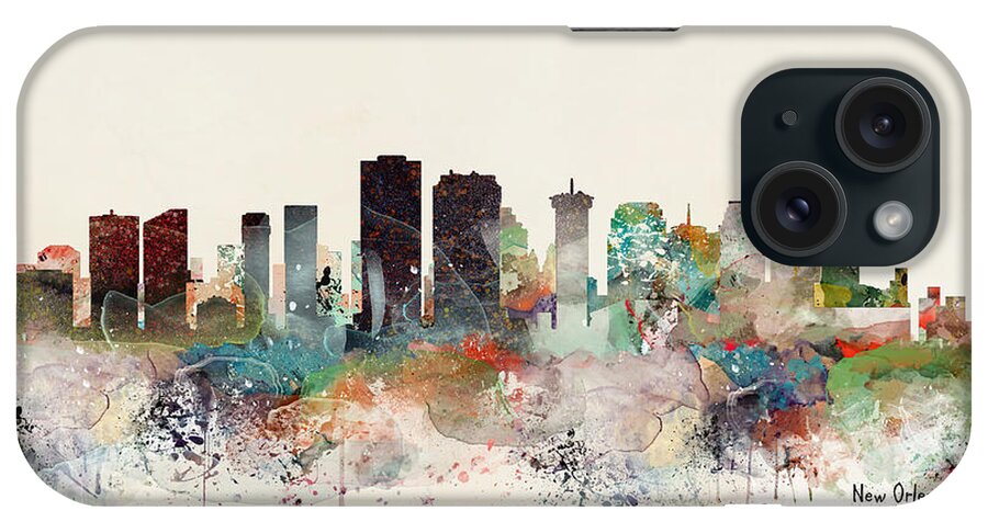 New Orleans iPhone Case featuring the painting New Orleans Louisiana by Bri Buckley