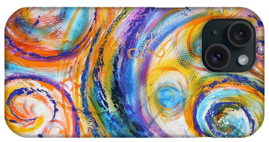  iPhone Case featuring the painting New Universe by Deb Brown Maher