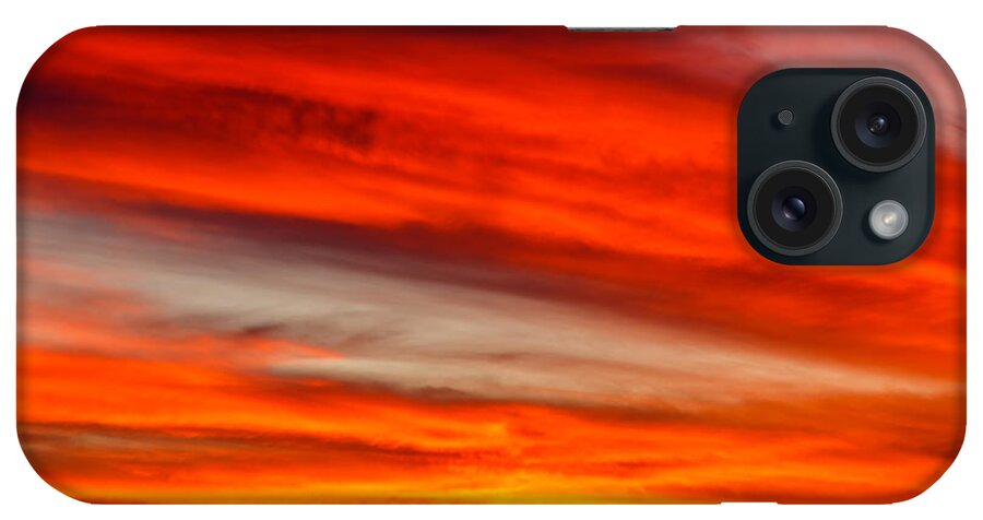 Sunset iPhone Case featuring the photograph New Year Cloud by Robert Caddy