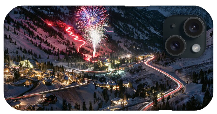 Utah iPhone Case featuring the photograph New Year's Eve at Snowbird by James Udall