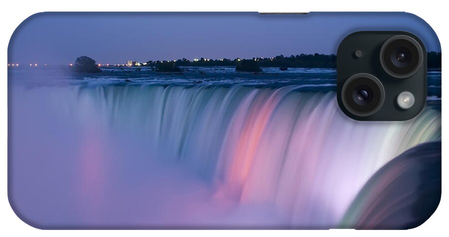 3scape Photos iPhone Case featuring the photograph Niagara Falls at Dusk by Adam Romanowicz