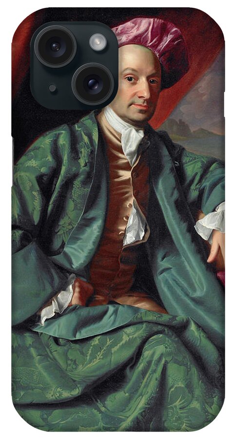 John Singleton Copley iPhone Case featuring the painting Nicholas Boylston by John Singleton Copley