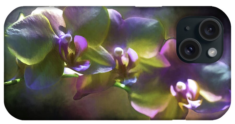 Orchid iPhone Case featuring the digital art Night Bliss by Ken Frischkorn