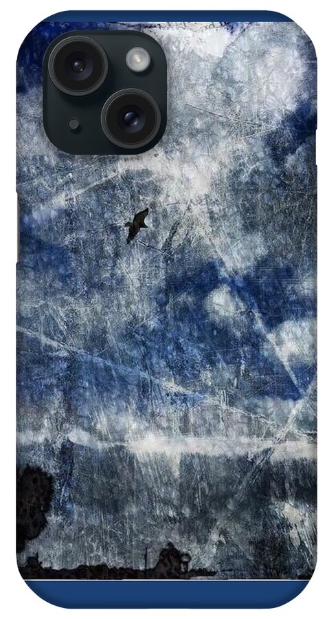 Sky iPhone Case featuring the digital art Night Flight by Lessandra Grimley