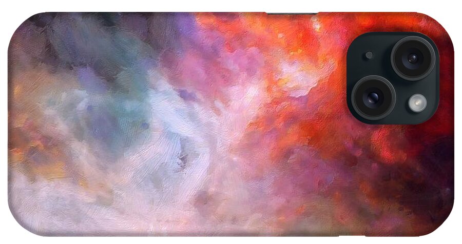 Night iPhone Case featuring the painting Night Sky by Lelia DeMello