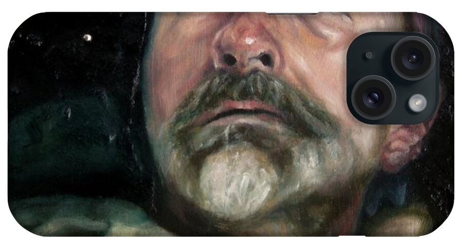 Male iPhone Case featuring the painting Night Travelers by Greg Hester