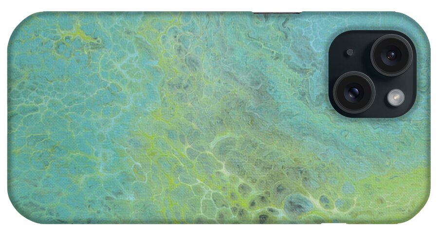 Abstract iPhone Case featuring the painting Niya II by Joanne Grant