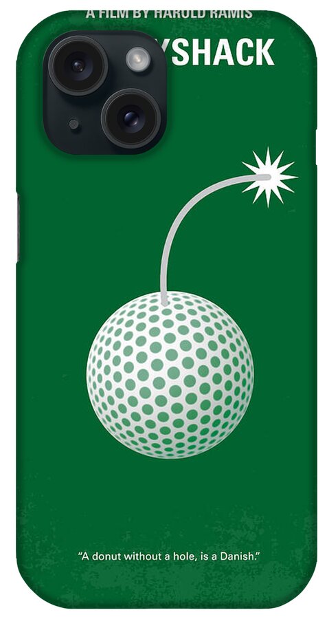 Caddyshack iPhone Case featuring the digital art No013 My Caddy Shack minimal movie poster by Chungkong Art