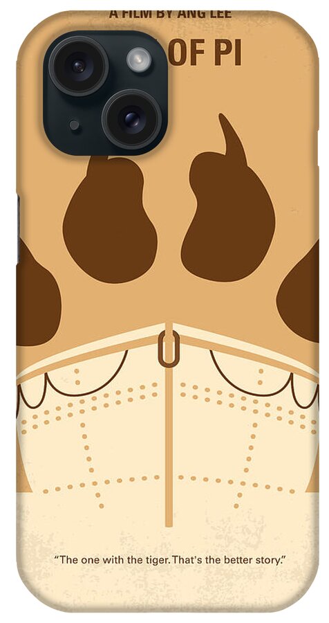 Life Of Pi iPhone Case featuring the digital art No173 My Life of Pi minimal movie poster by Chungkong Art