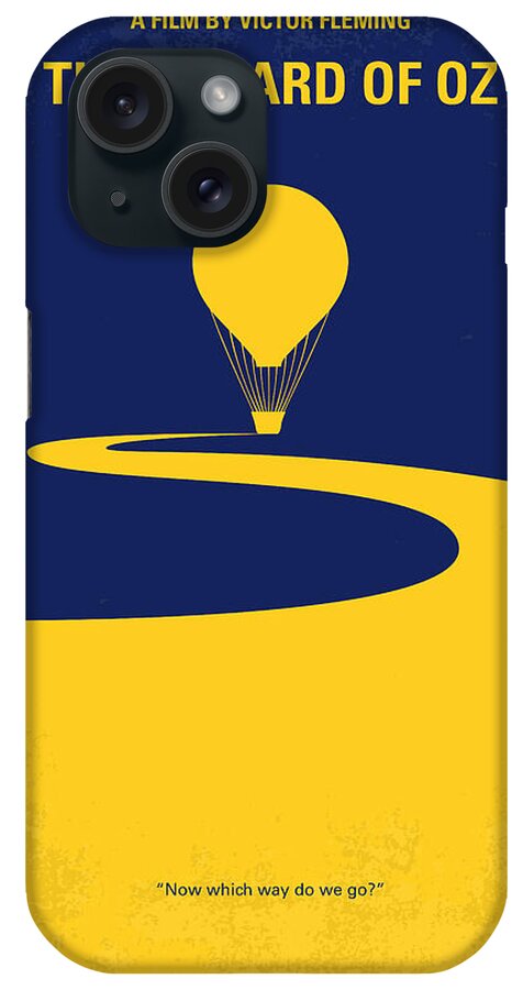 The Wizard Of Oz iPhone Case featuring the digital art No177 My Wizard of Oz minimal movie poster by Chungkong Art