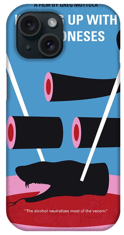 Keeping Up With The Joneses iPhone Case featuring the digital art No922 My Keeping Up with the Joneses minimal movie poster by Chungkong Art