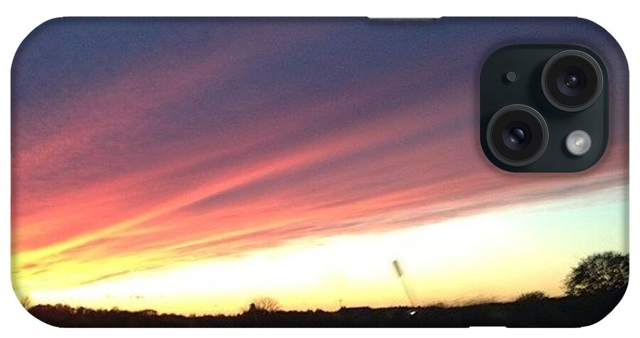Beautiful iPhone Case featuring the photograph #nofilter #sunsetinmushroomcountry by Danielle Farmer