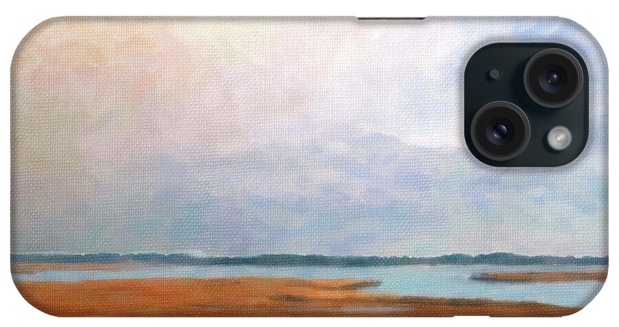 Nature iPhone Case featuring the photograph Nonesuch River marsh - Winter by Ann Tracy