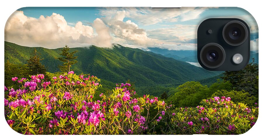 North Carolina iPhone Case featuring the photograph North Carolina Blue Ridge Parkway Spring Mountains Scenic Landscape by Dave Allen