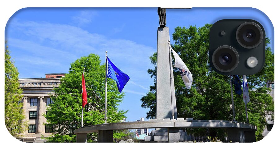 Raleigh iPhone Case featuring the photograph North Carolina Veterans Monument by Jill Lang