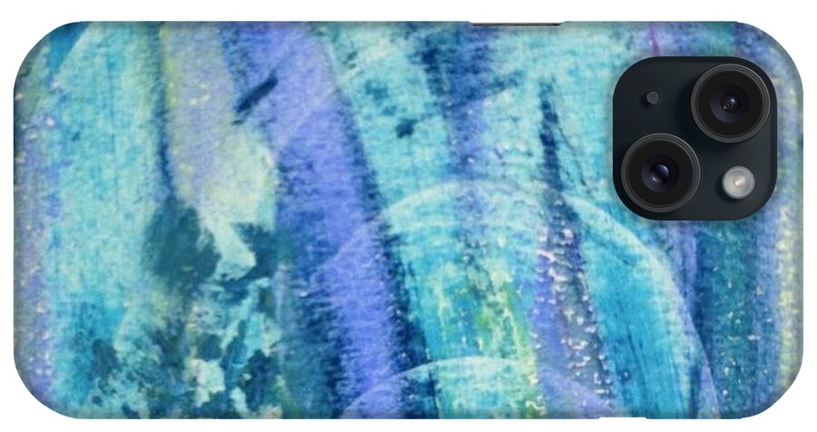 Northern Lights iPhone Case featuring the painting Northern Lights by Deb Stroh-Larson