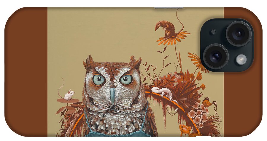 Owl iPhone Case featuring the painting Northern Screech Owl by Jasper Oostland