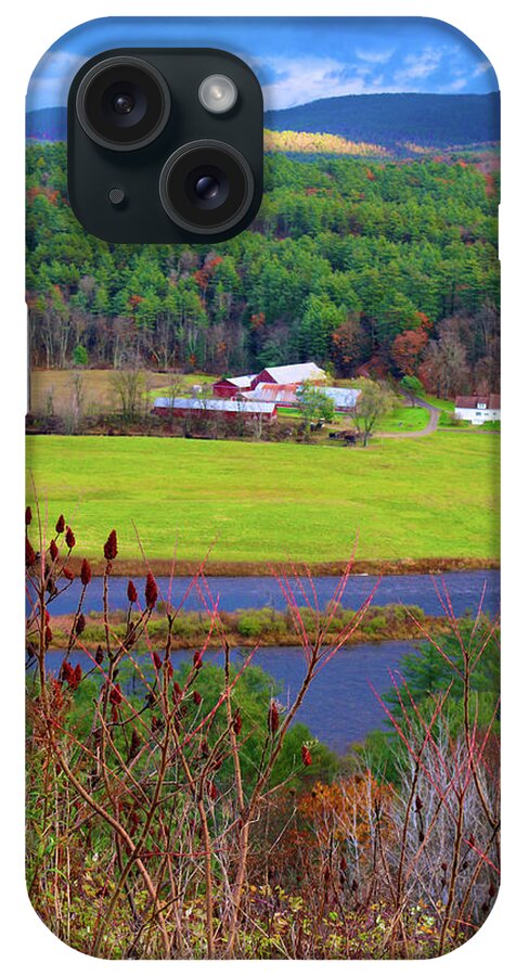  iPhone Case featuring the photograph Northern Vermont Vista by Polly Castor