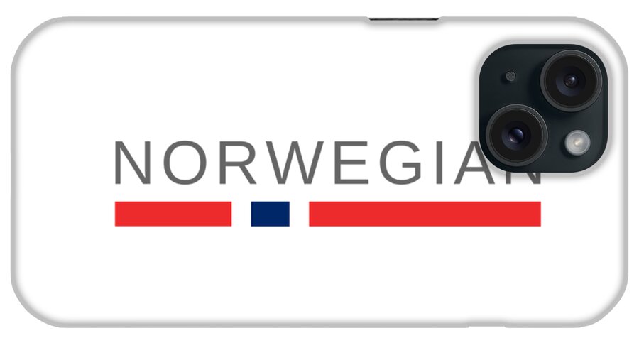 Norway iPhone Case featuring the digital art Norwegian by Tshirts Norway