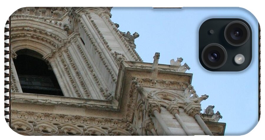 Notre Dame iPhone Case featuring the photograph Notre Dame Right Tower by Fabiola L Nadjar Fiore