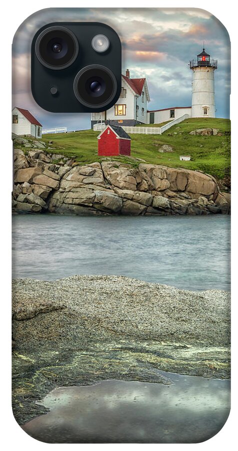 Lighthouse iPhone Case featuring the photograph Nubble Light by Brian Caldwell