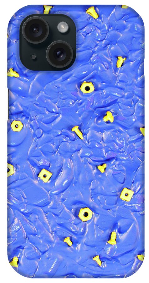 Abstract iPhone Case featuring the painting Nuts and Bolts by Thomas Blood