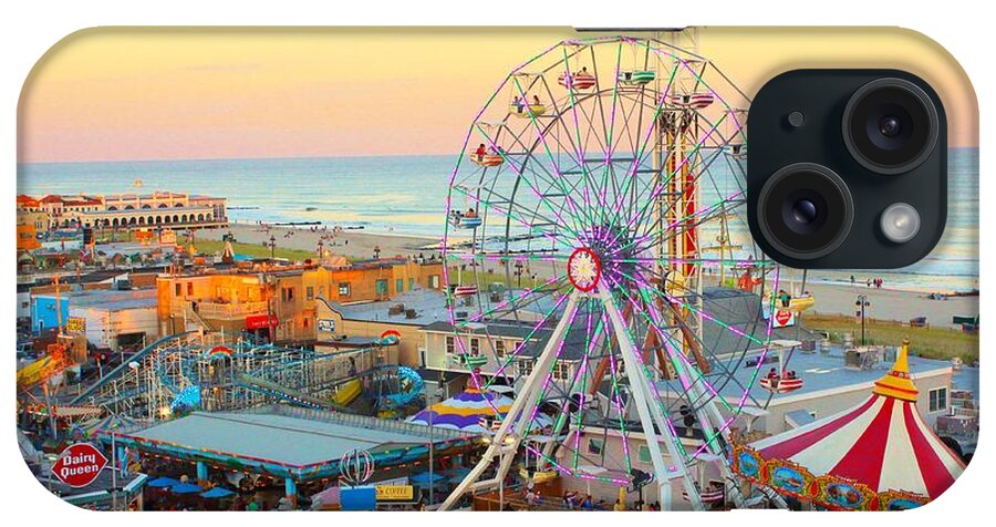 Ocean City iPhone Case featuring the photograph Ocean City New Jersey Boardwalk by Beth Ferris Sale