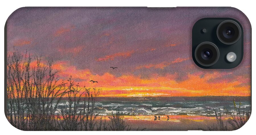 Ocean iPhone Case featuring the painting Ocean Daybreak # 2 by Kathleen McDermott