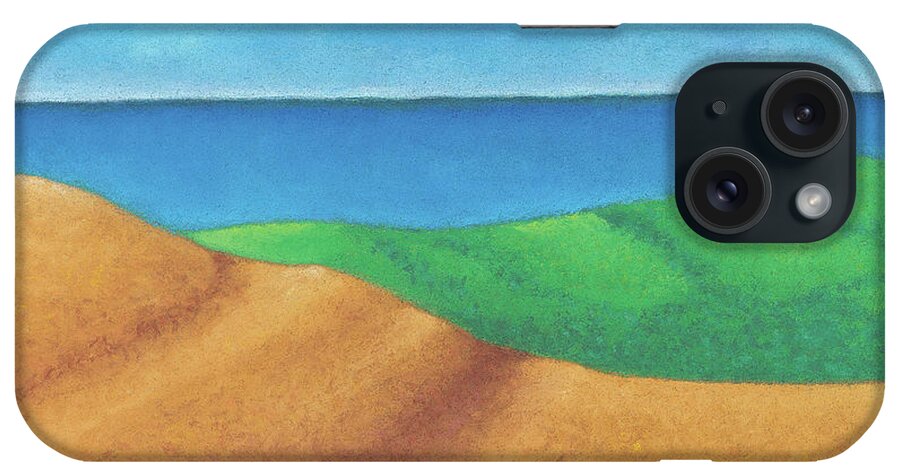 Art iPhone Case featuring the pastel Ocean Daybreak by Anne Katzeff