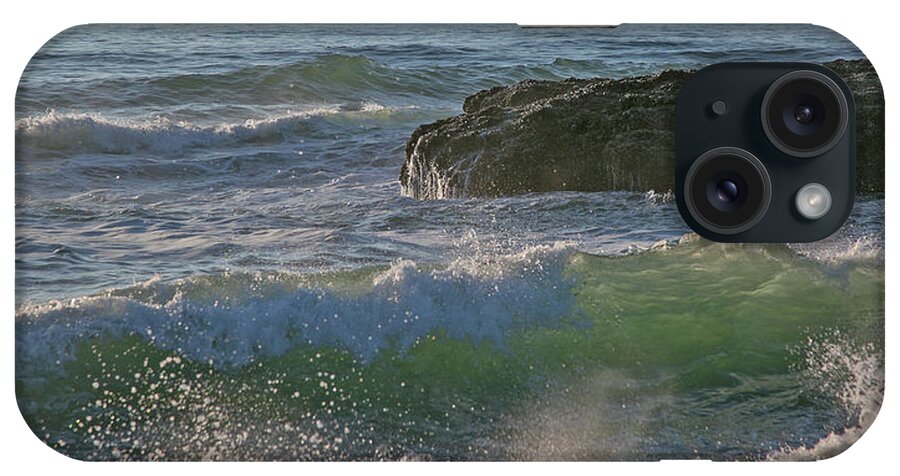 Waves iPhone Case featuring the photograph Crashing waves by Elvira Butler