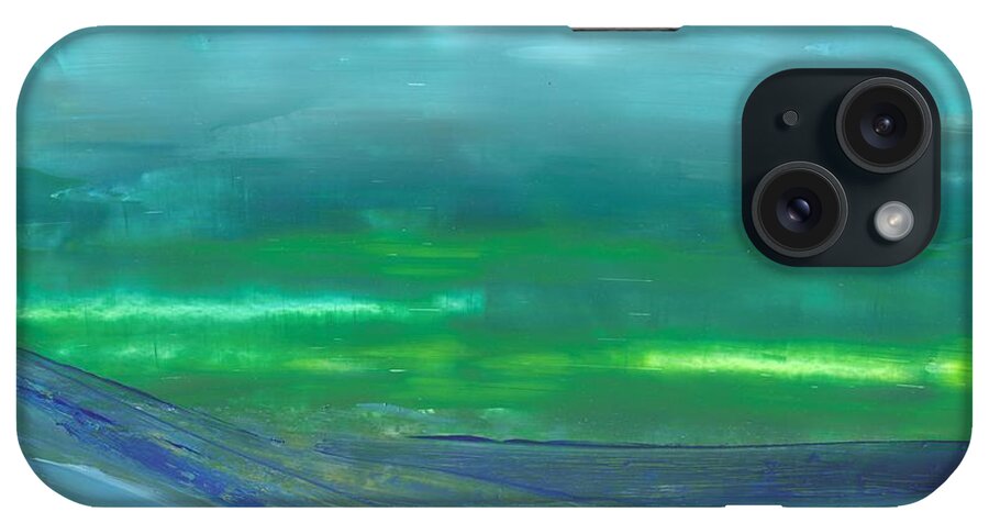 Ocean Scene iPhone Case featuring the painting Ocean Swell by Corinne Carroll
