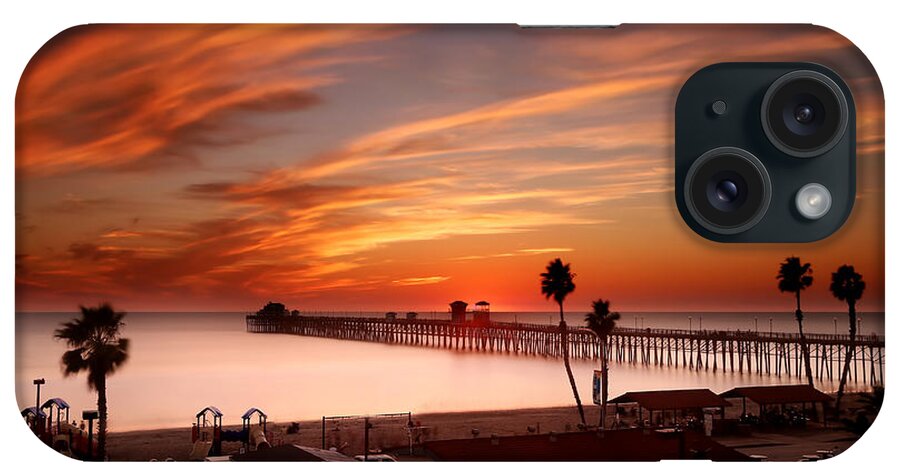  Sunset iPhone Case featuring the photograph Oceanside Sunset 10 by Larry Marshall